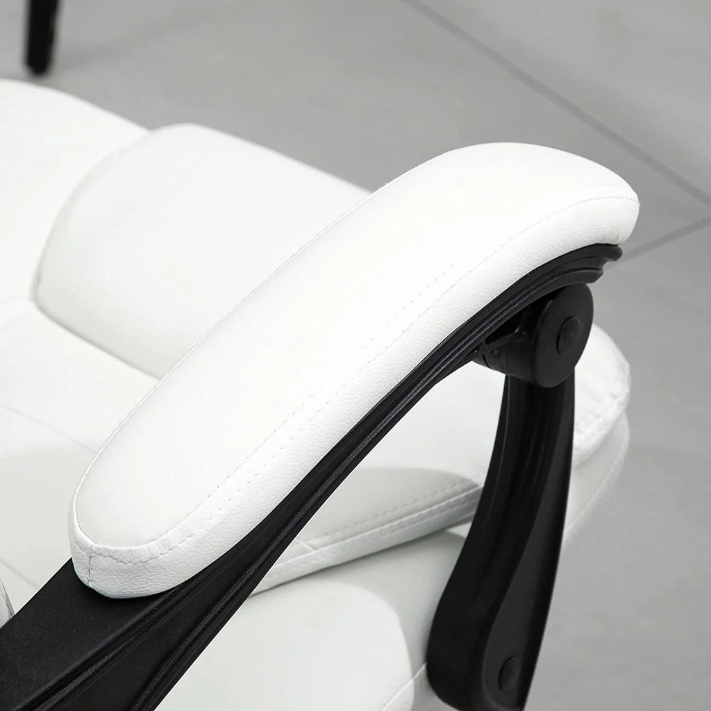 Vibrating Massage Office Chair with Footrest and Lumbar Support N882292