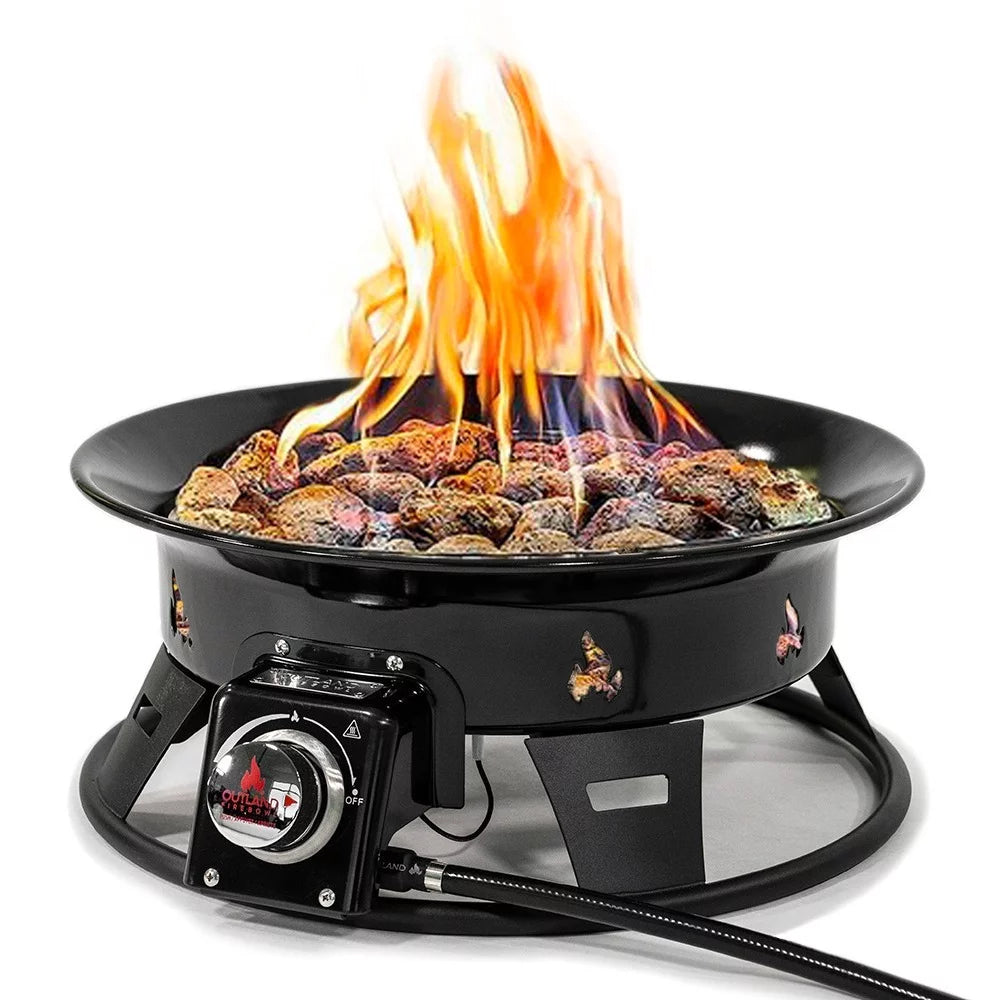 Portable Propane Fire Pit with Cover & Carry Kit L388778