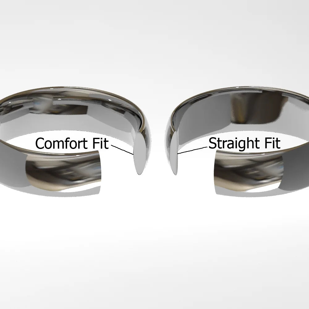 Titanium Tungsten Carbide Diamond Comfort Fit Mens Wedding Band Ring 8mm Sz 11.5 U712470