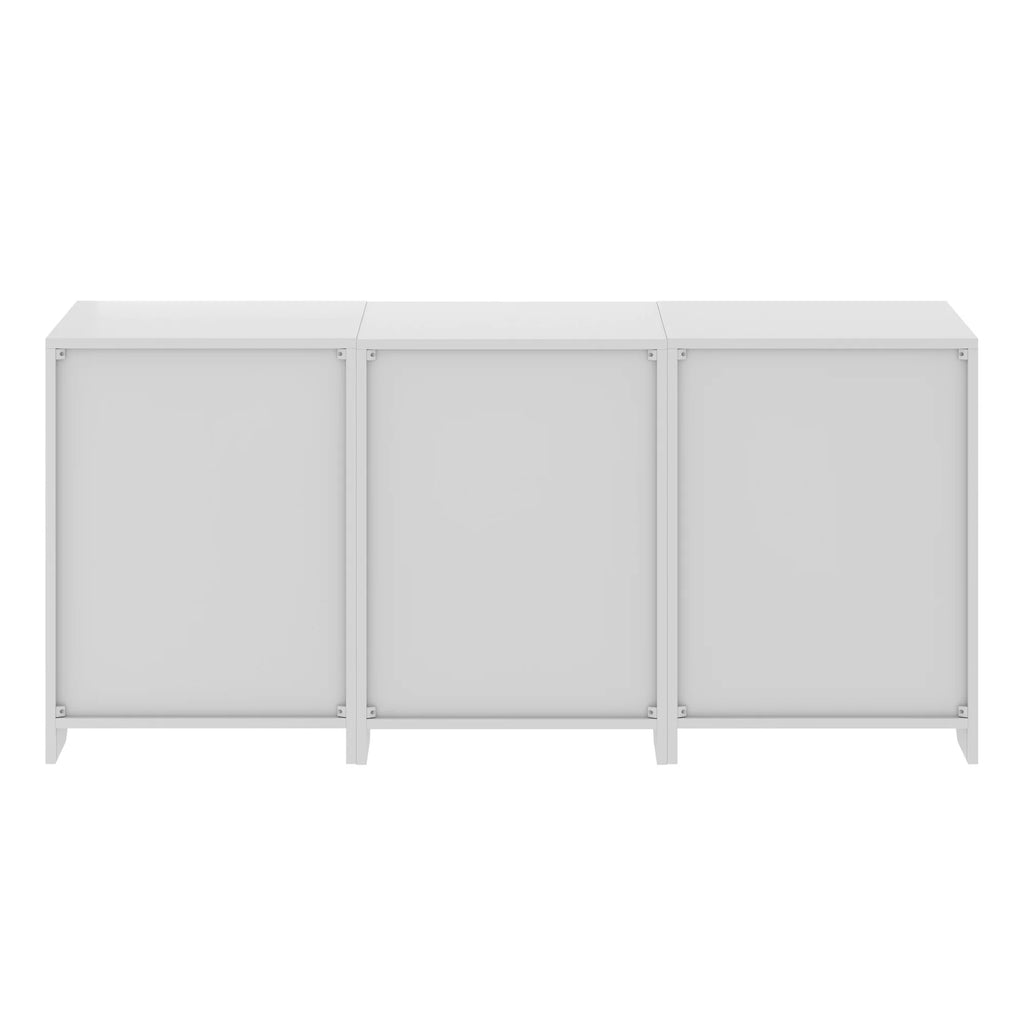 3-Pc White Storage Cabinet Set J985288