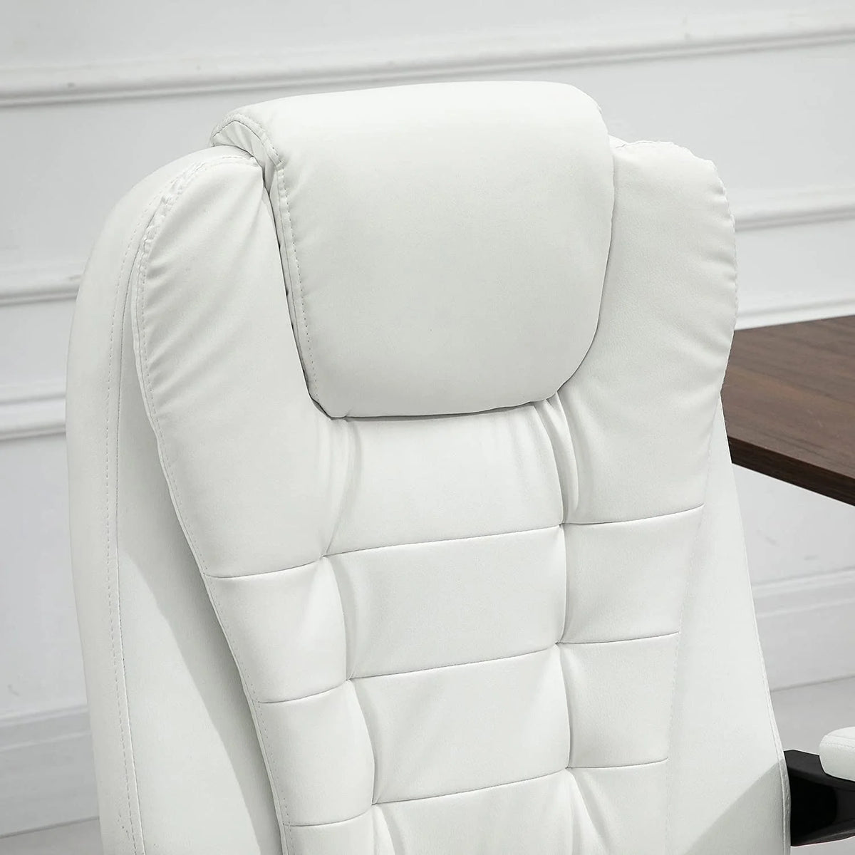 Vibrating Massage Office Chair with Footrest and Lumbar Support N882292
