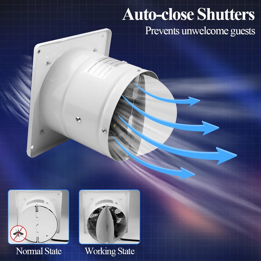 6” Wall Mounted Exhaust Fan with Speed Controller S5841