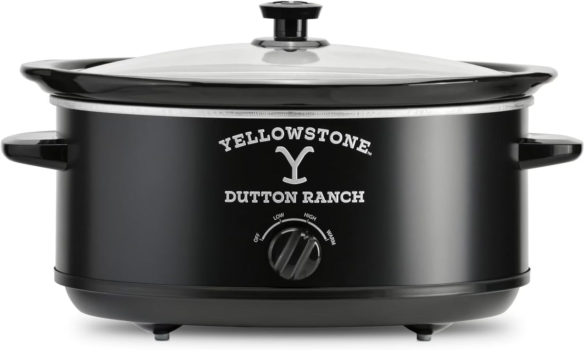 Matte Black 7qt Slow Cooker with Manual Heat Control U9224