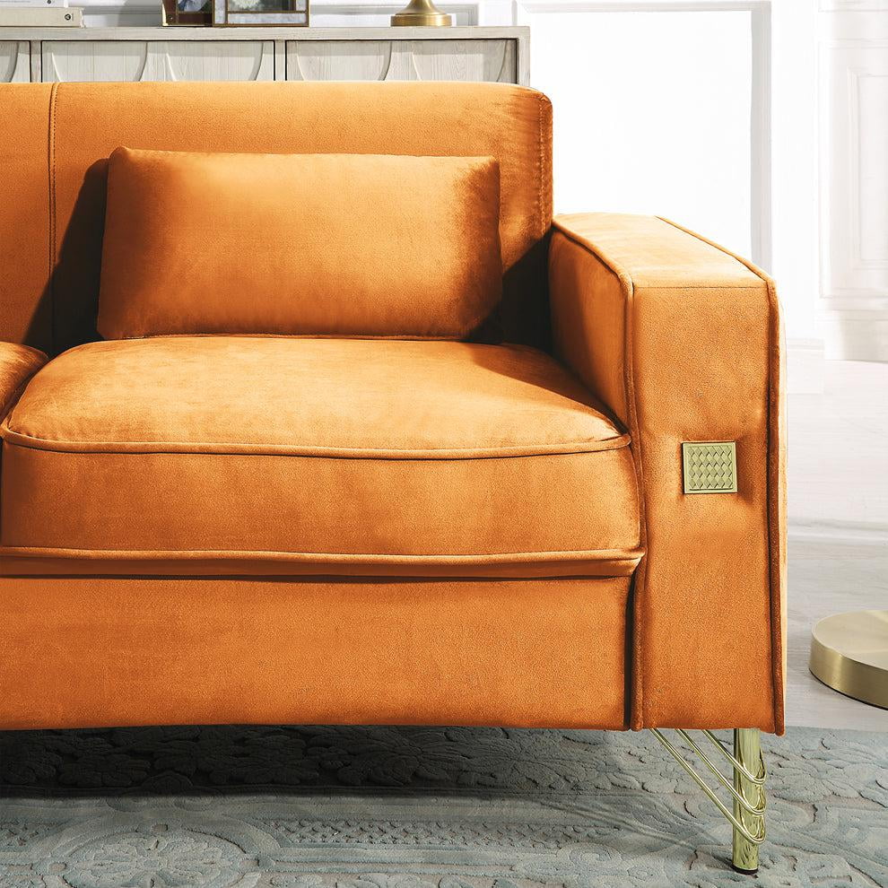 Orange Sofa V3070