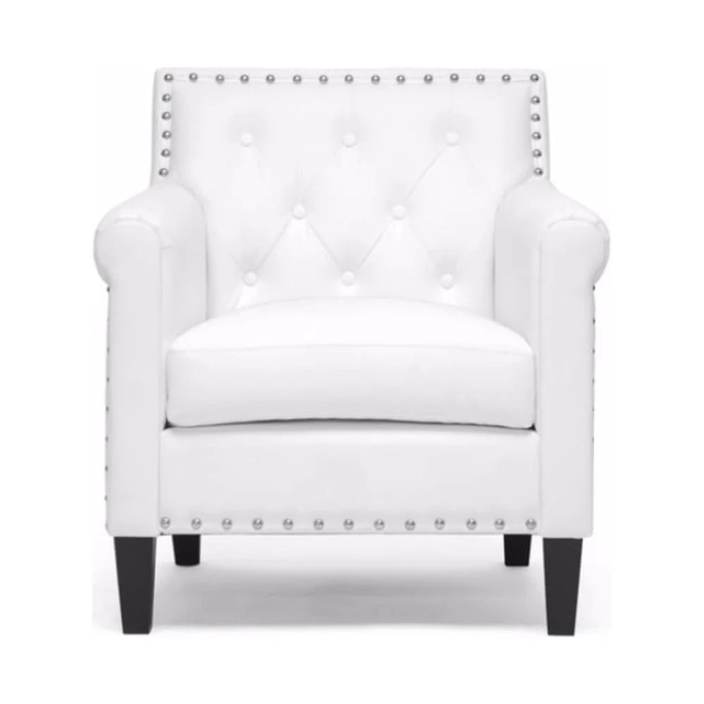 White Modern Arm Chair V87350