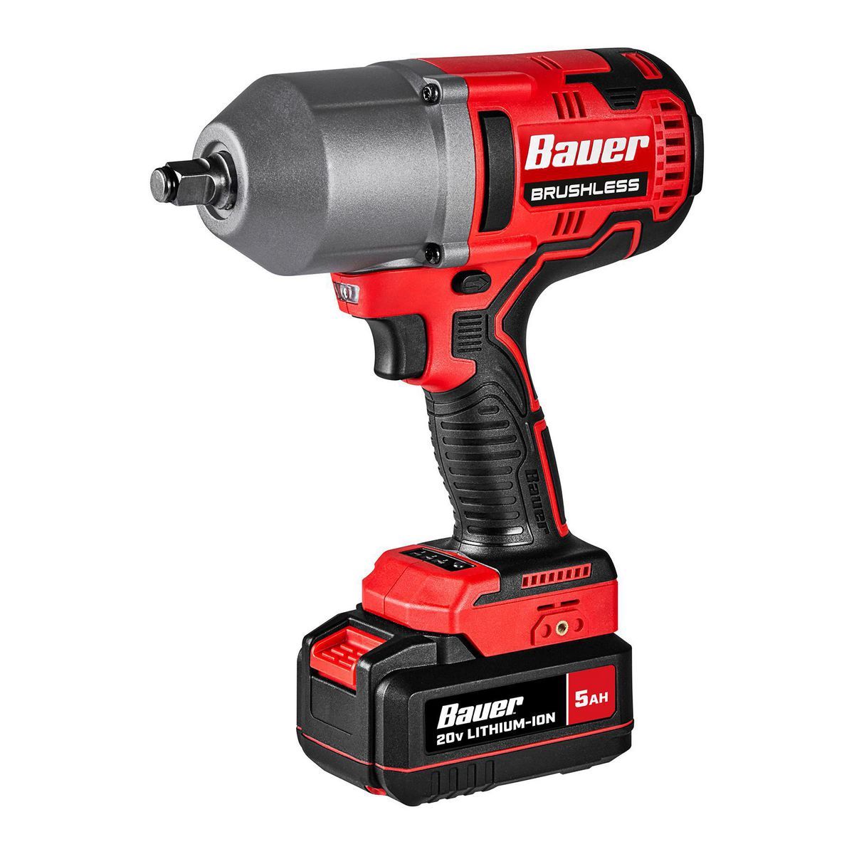 20V Brushless Cordless 1/2 in. High-Torque Impact Wrench Kit with 5 Ah Battery and Charger X863175