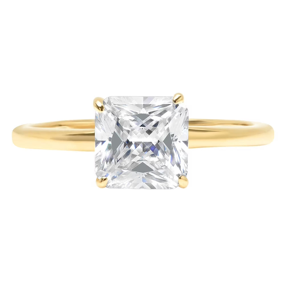 18K Yellow Gold Solitaire Ring C32213