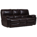Leather-Look Reclining Sofa K869