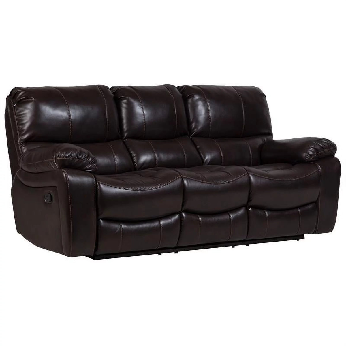 Leather-Look Reclining Sofa K869