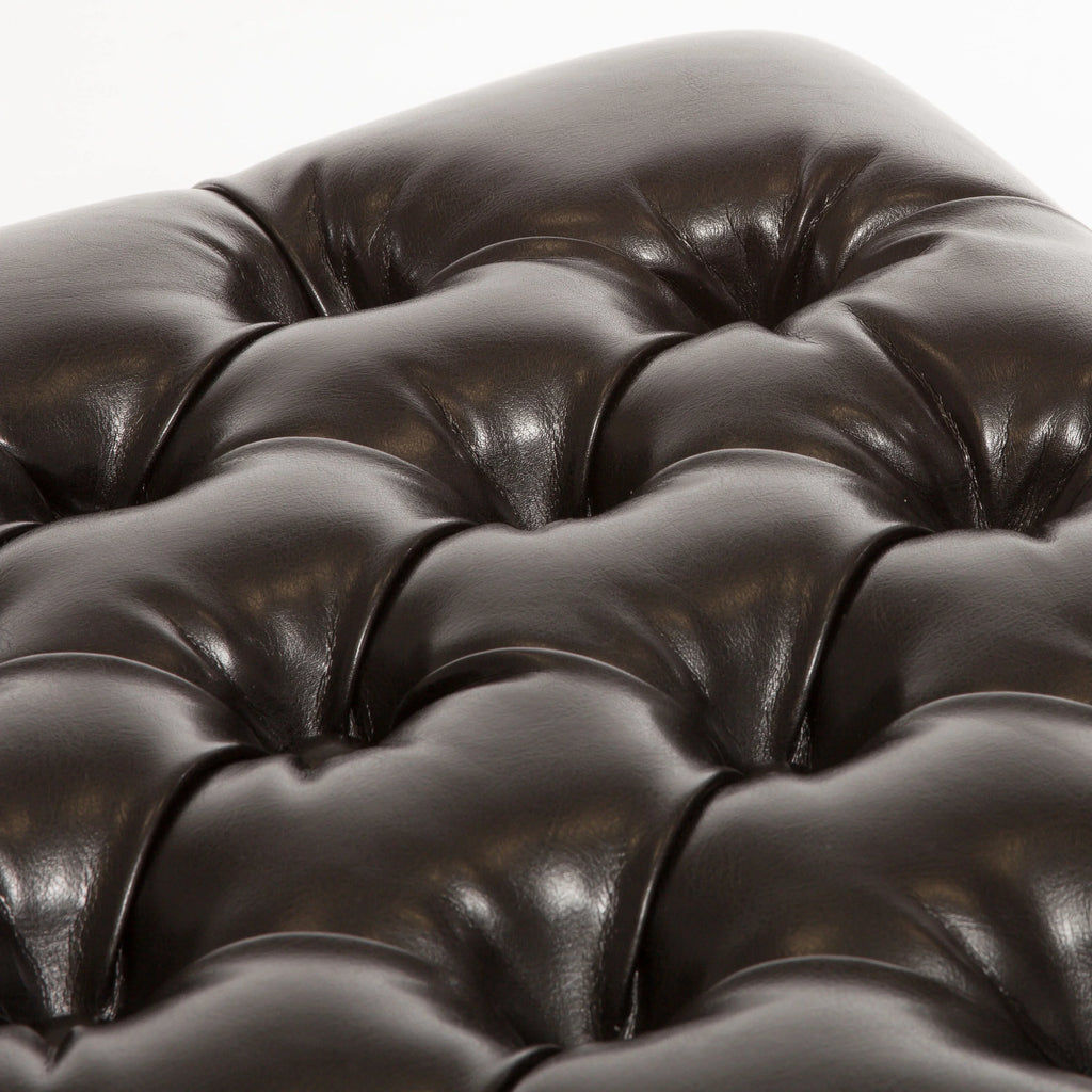 Espresso Bonded Leather Storage Ottoman E286442