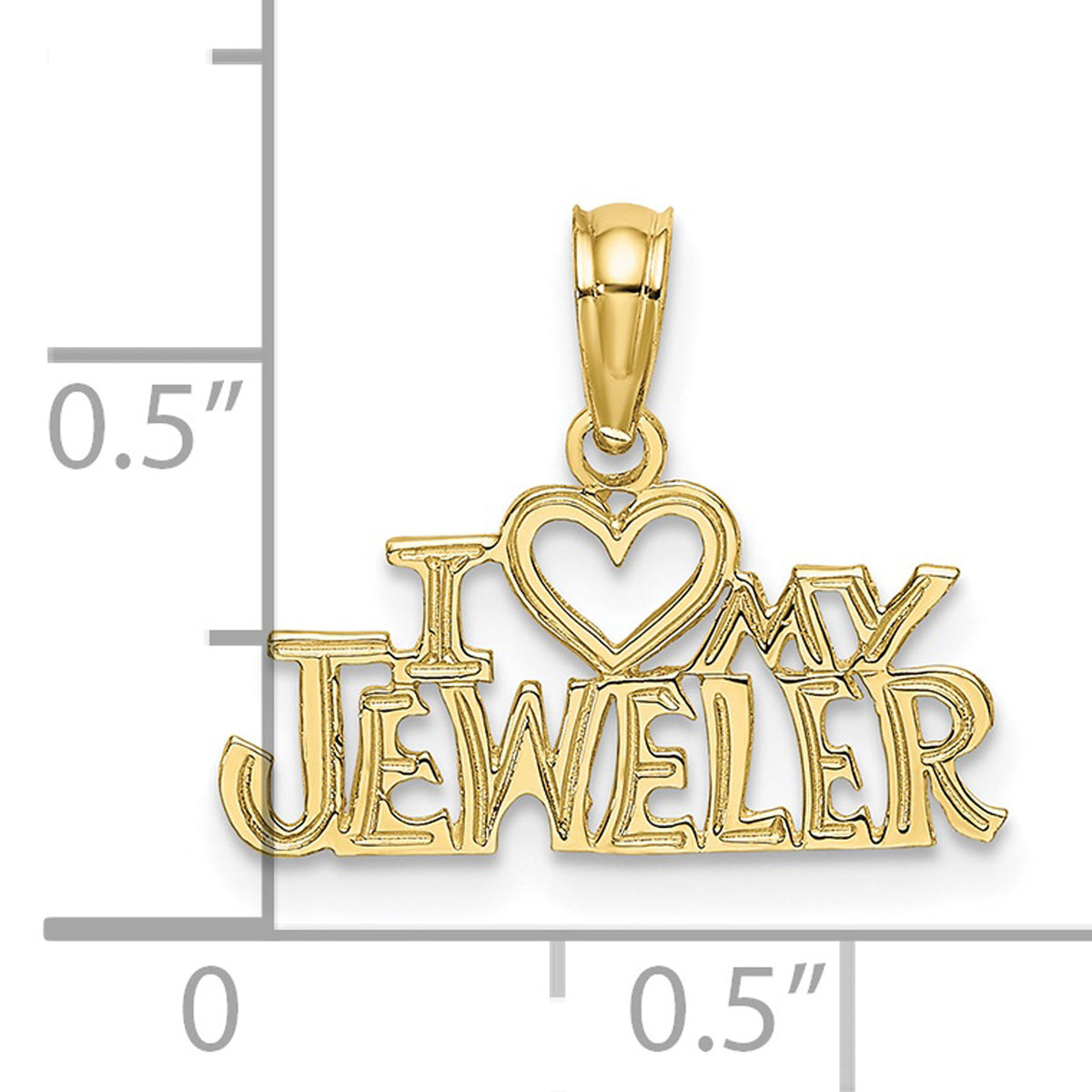 10K Yellow Gold Pendant Charm with 14K Yellow Gold Rope Chain Necklace 16'' X587
