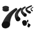 Closed-Cell Neoprene Rubber Sponge Cord, Round, 1-1/8 inch x 100 ft., Black L60920