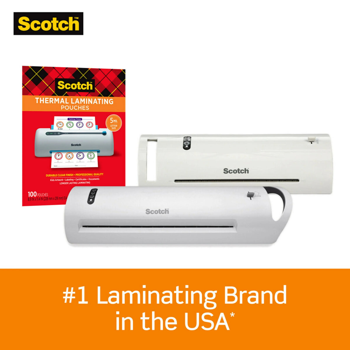 Thermal Laminating Pouches, 100 Count, 8.5 x 11, 3 mil Thick R5985