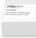 0.10um Polycarbonate Membrane Filters 90mm, 30/pk T941851