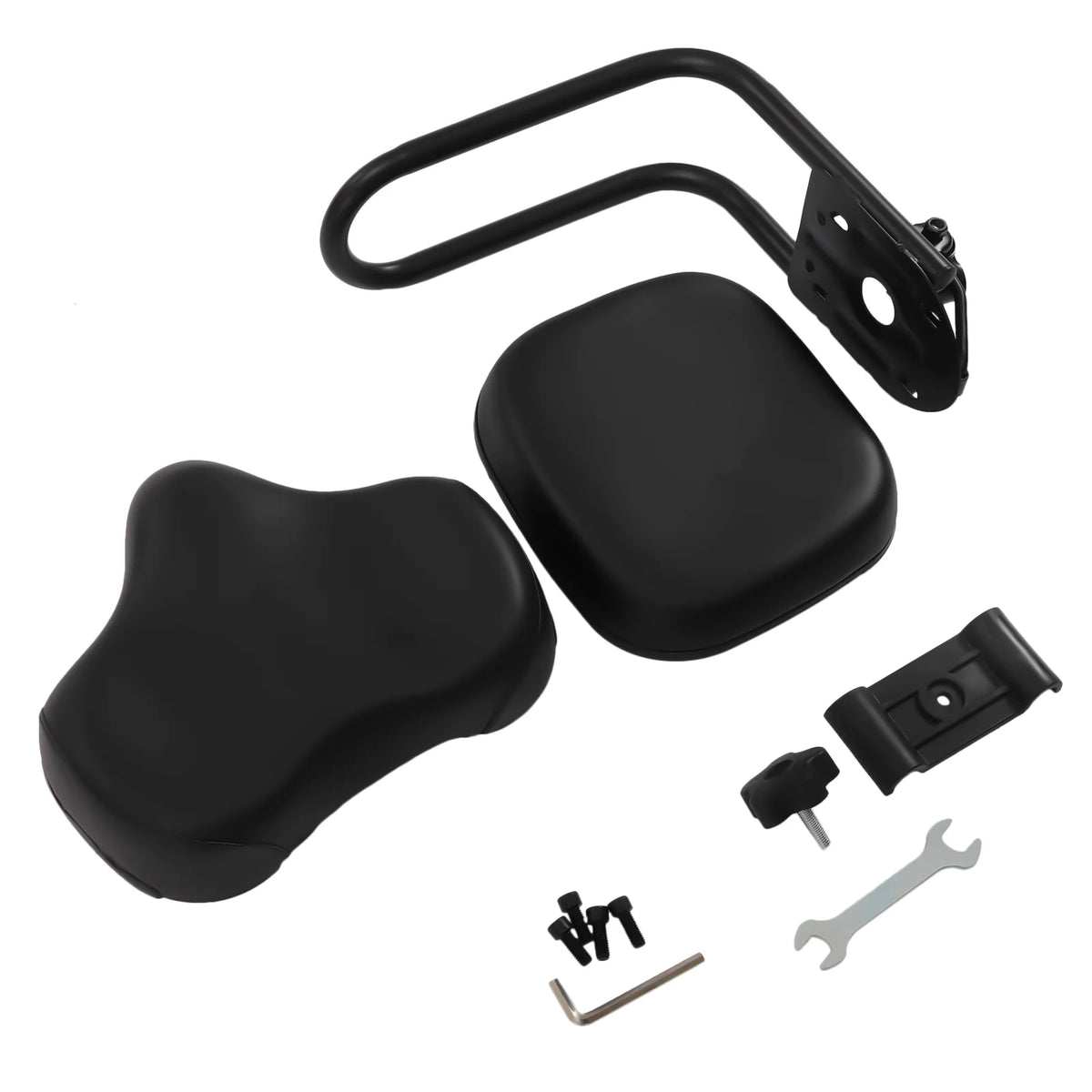 Extra Wide Leather Bike Saddle Seat with Backrest L86506