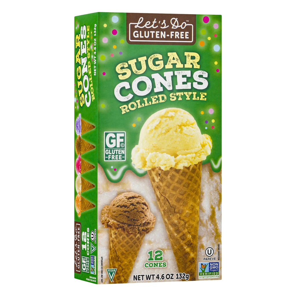 Gluten Free Sugar Cones, 4.6 Oz, 12 Ct V3734