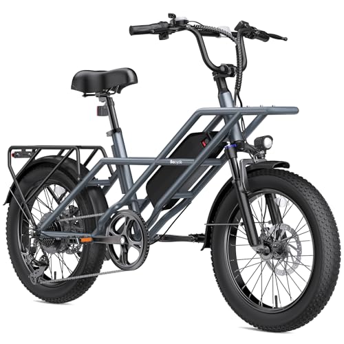 20" 1200W Fat Tire Electric Bike 7 Speed 48V Removable Battery V16988