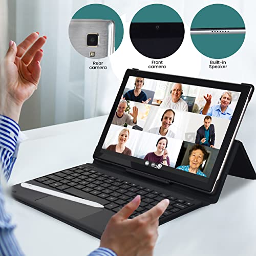 10 Inch Android Tablet 2 in 1 1080p HD 2GB RAM 32GB Storage Silver C34328