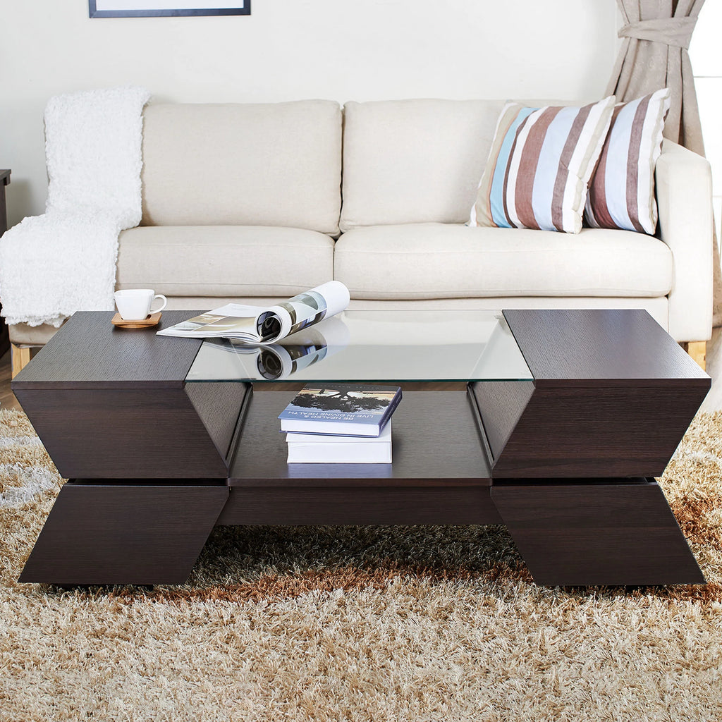 Espresso Storage Coffee Table T21296