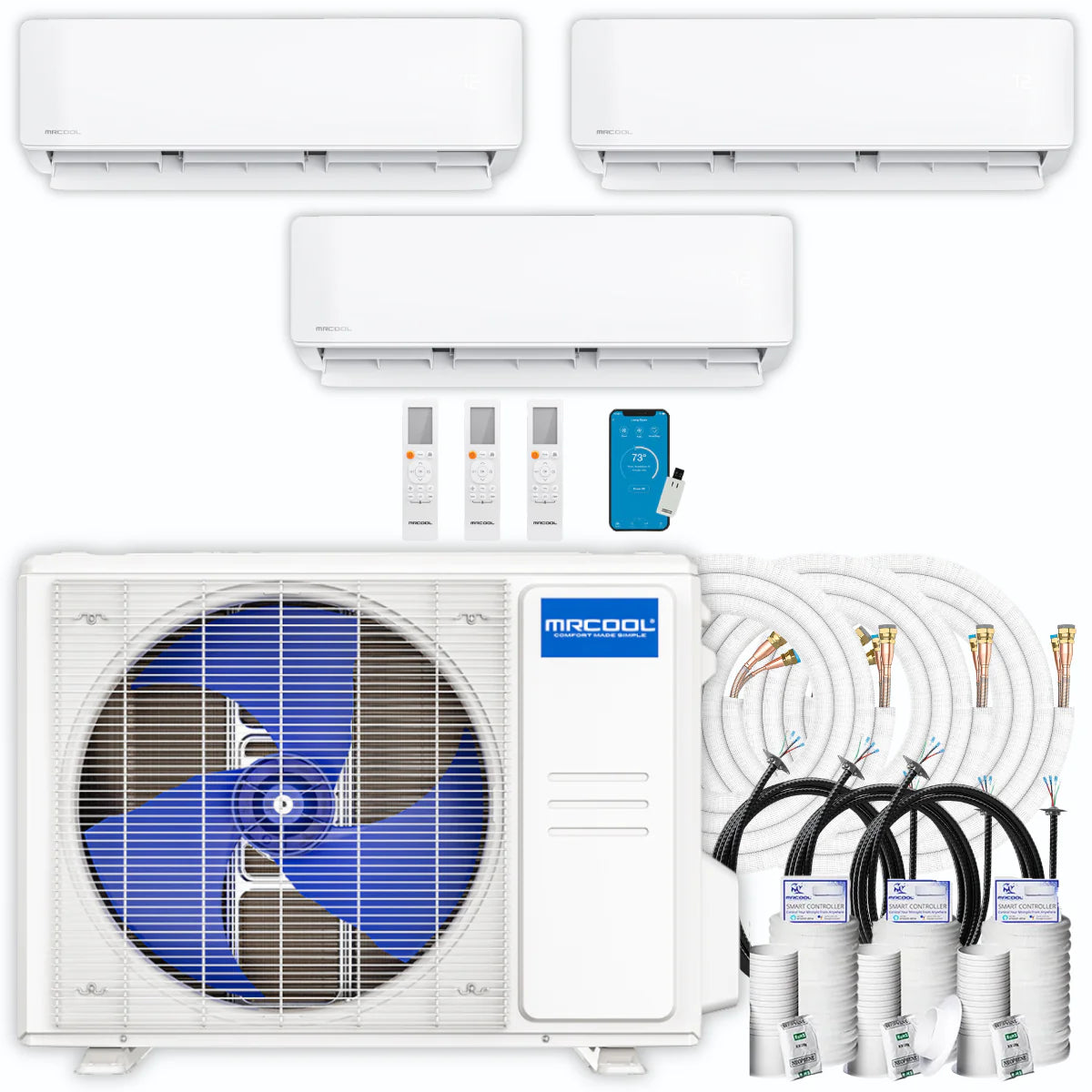 33,000 BTU 3 Zone Ductless Air Conditioner and Heat Pump R367