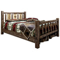 Full Size Bed with Pine Tree Design N822638