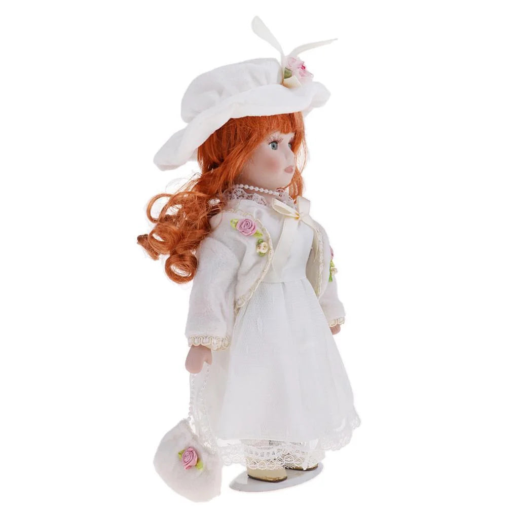 12inch Porcelain Doll with Stand K922904
