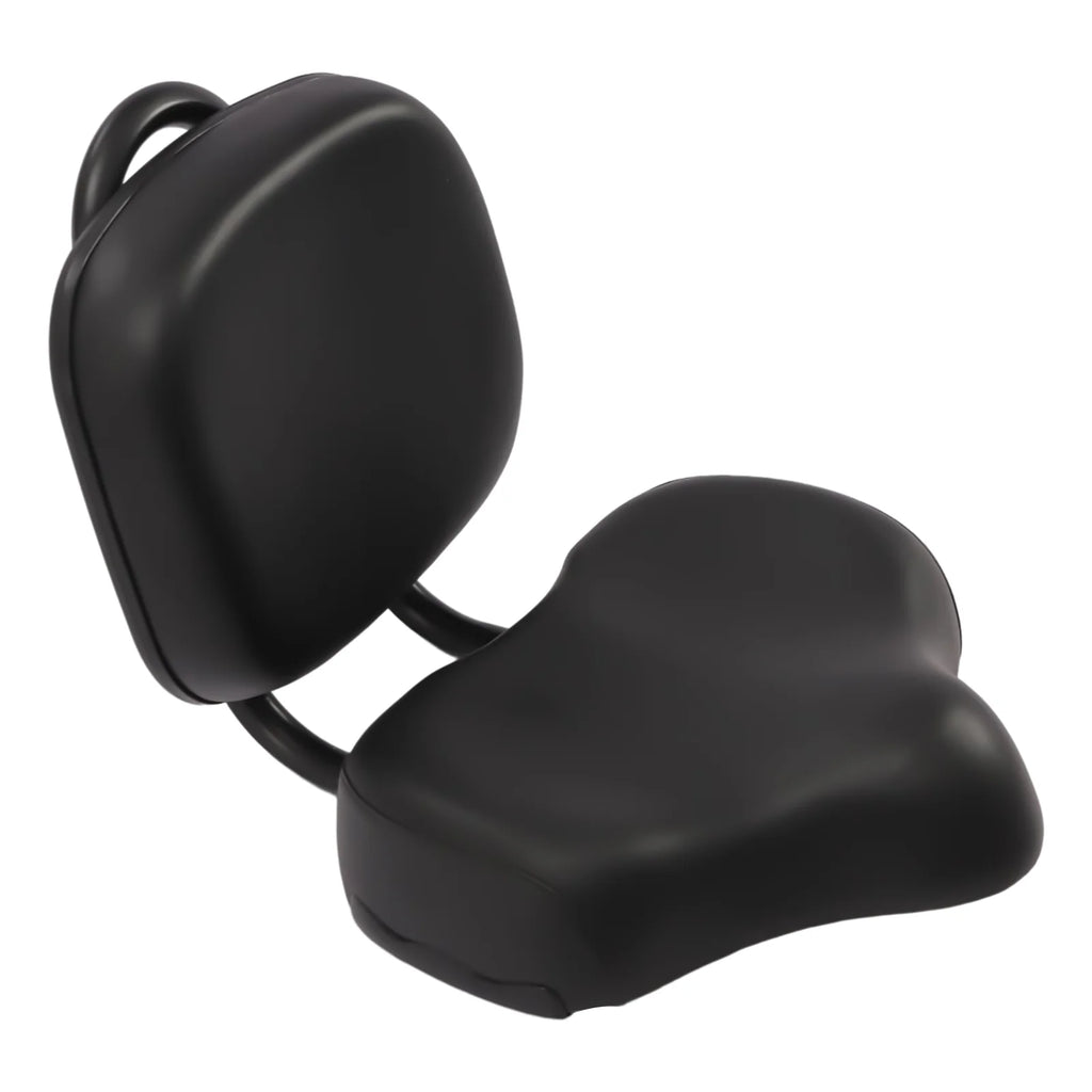 Extra Wide Leather Bike Saddle Seat with Backrest L86506