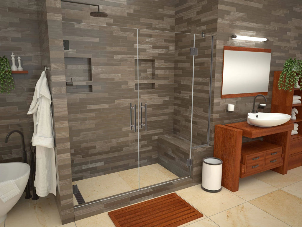 Rectangular Shower Base with Left Drain Oil Rubbed Bronze B595345