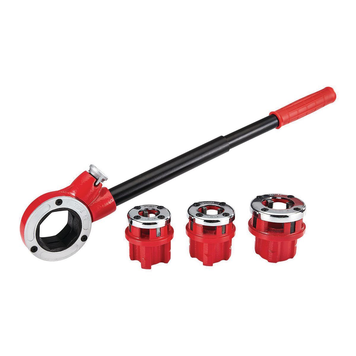 1/2 in. to 1 in. Ratcheting Pipe Threader Set, 5-Piece E58821