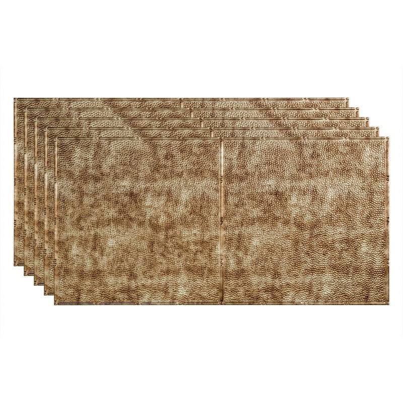 Bermuda Bronze 2ft x 4ft Glue Up Vinyl Ceiling Tile (5 Pack) E16761