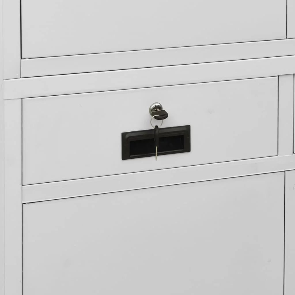 Light Gray Steel Office Cabinet O43251