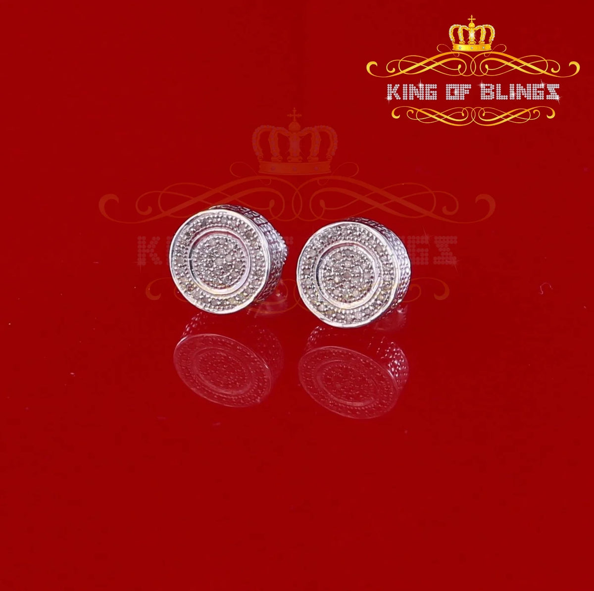 0.15ct Diamond 925 Sterling Silver Stud Earrings C31476