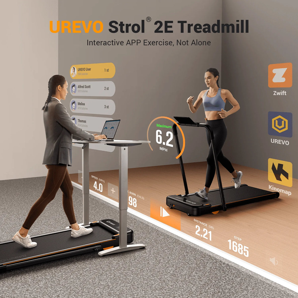 2 in 1 Folding Treadmill M8209