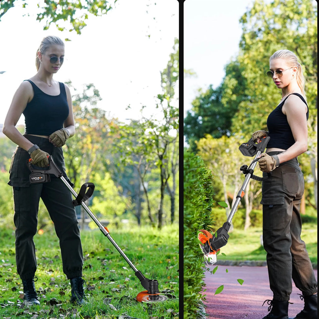 Cordless String Trimmer & Edger with Battery and Charger U127979