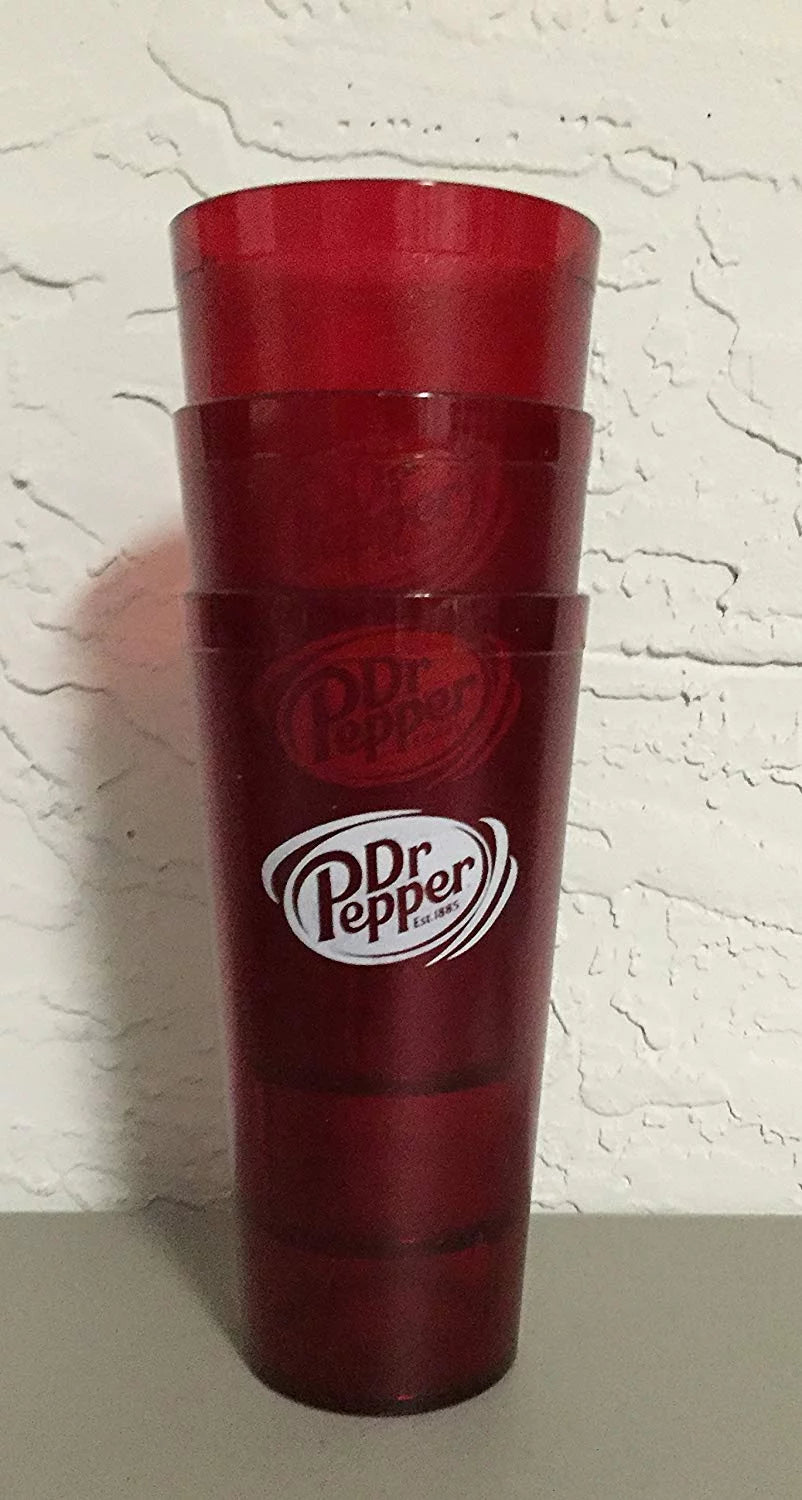 Red Plastic Tumblers Cups 24 oz F16807