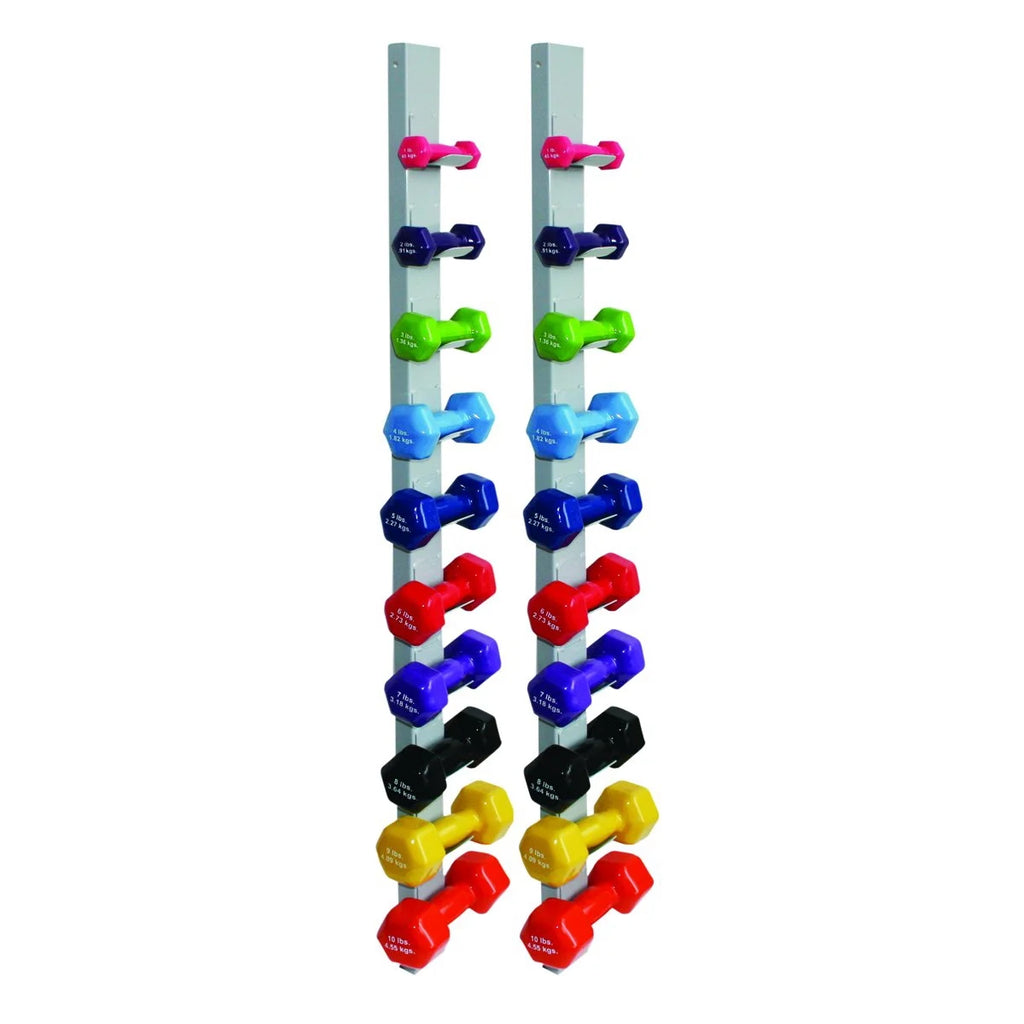 20 Piece Vinyl Coated Iron Dumbbell Set L927799