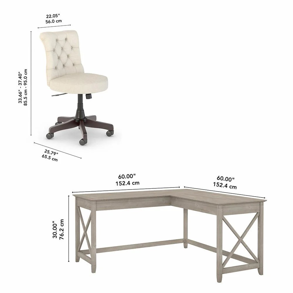 L-Shaped Desk and Chair Set R811