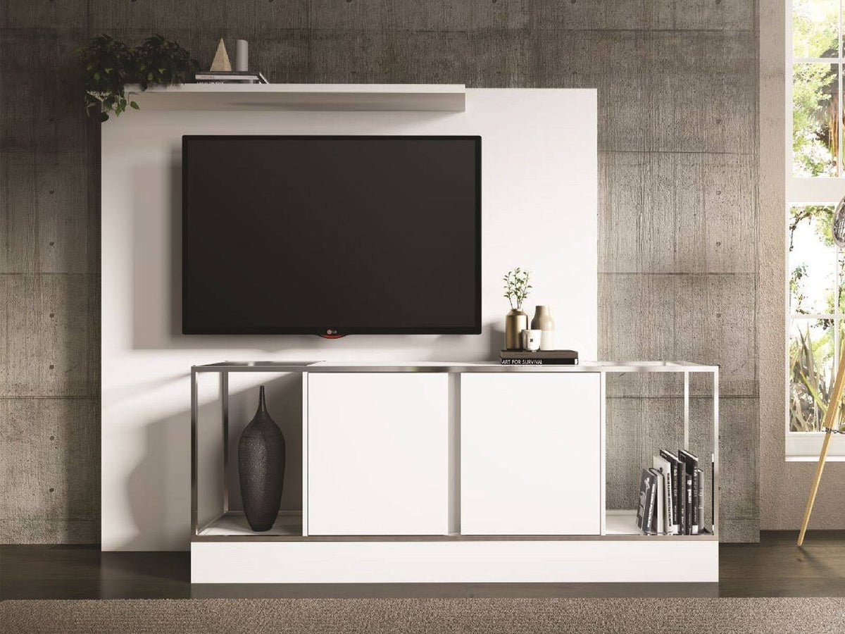 White Tall Entertainment Center C4405