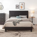 Queen Size Upholstered Platform Bed Frame P518970