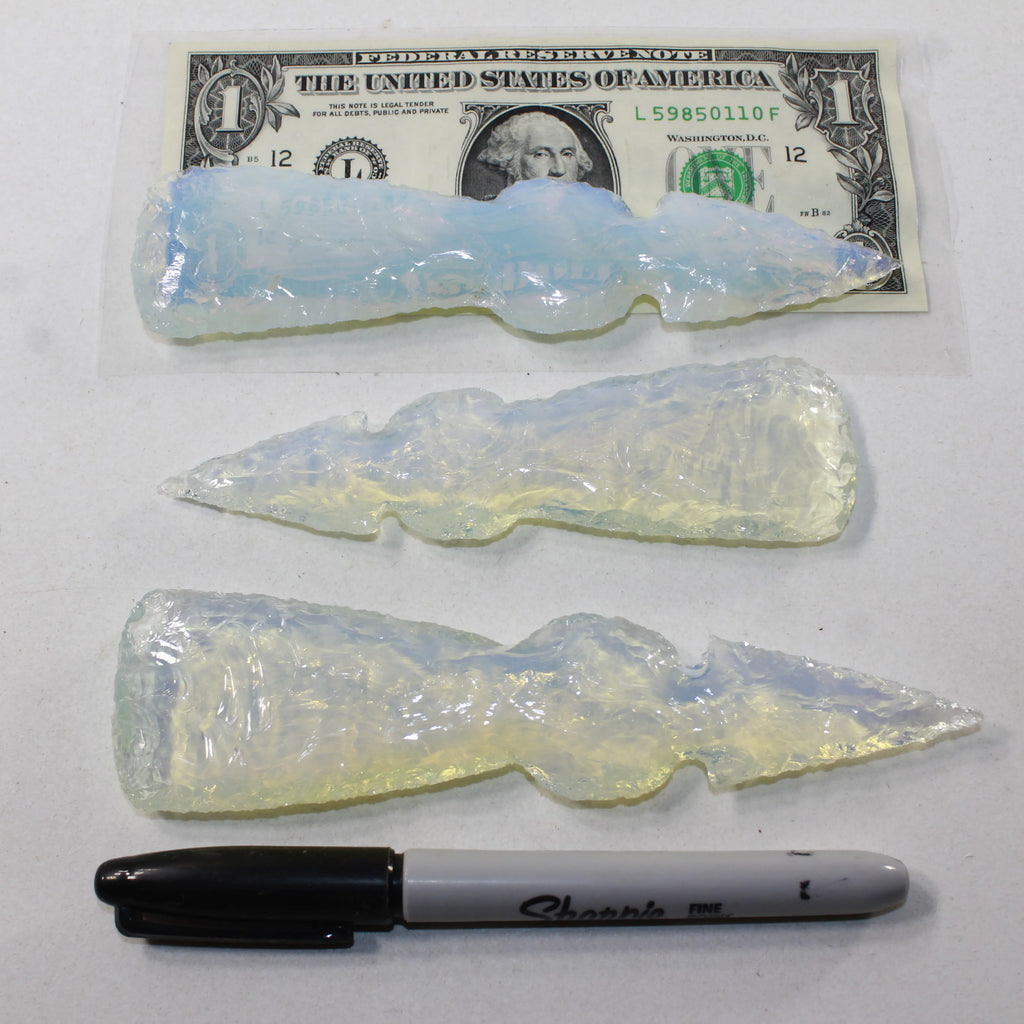 Opalite Ornamental Tomahawk Heads P9515