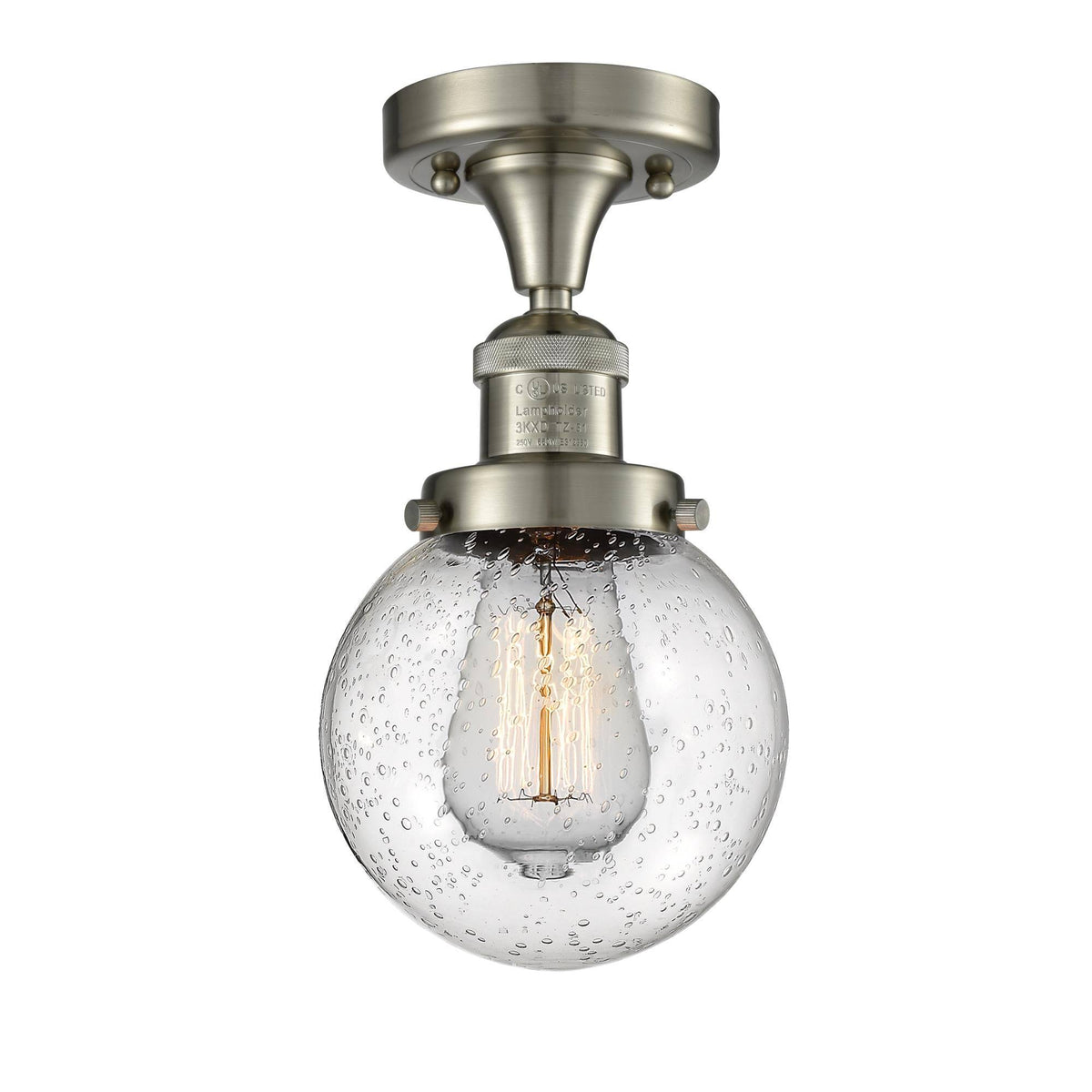 1-LT LED Semi-Flush Mount Brushed Satin Nickel U58471