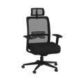 Black Mesh Task Chair with Headrest G8331