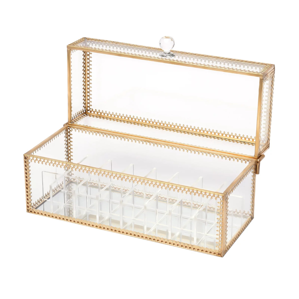 Clear 24-Grid Lipstick Storage Case D656