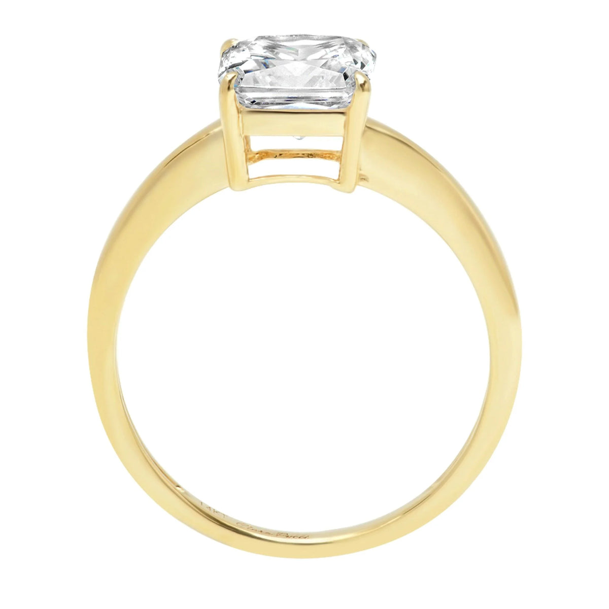 18K Yellow Gold Solitaire Ring C32213