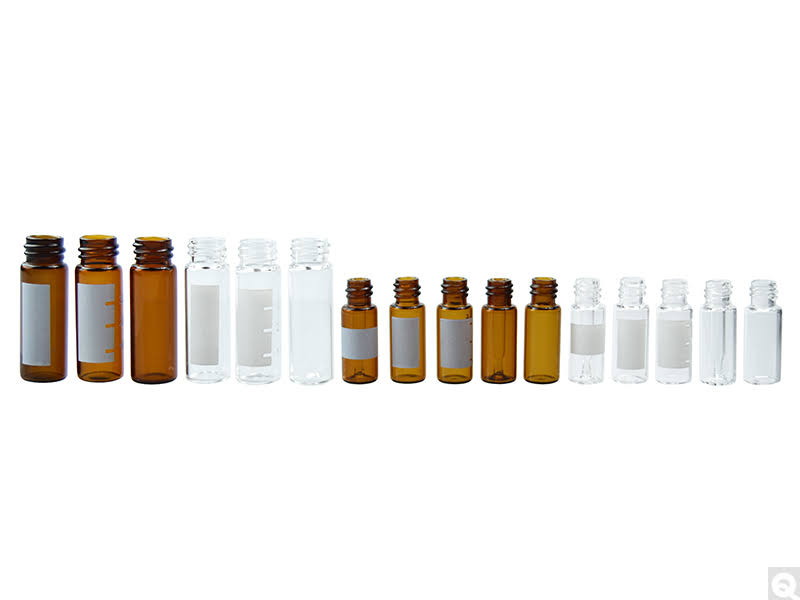 12 x 32 mm 2 ml Clear Borosilicate Screw Thread Vial with 9 mm Neck Finish - Pack of 10 B17027