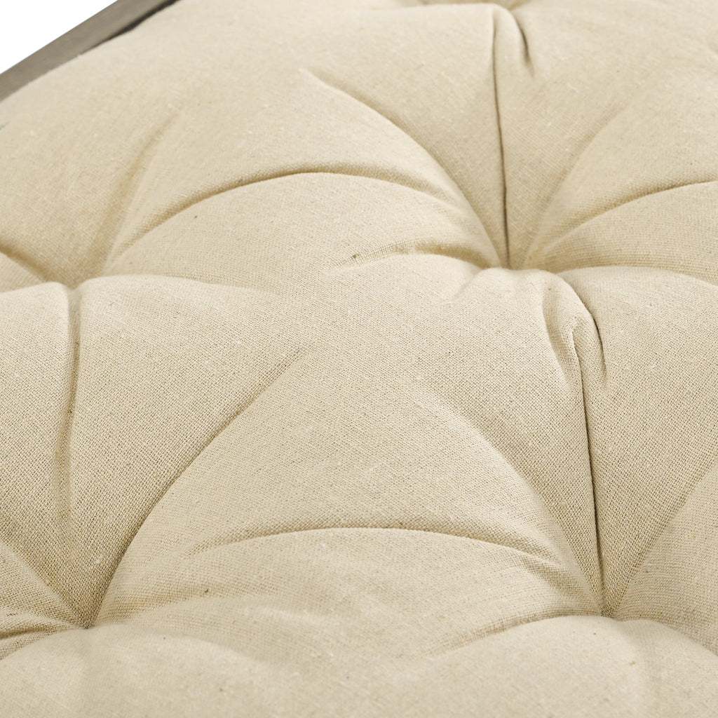 Grey Wash Tufted Storage Bench A9469