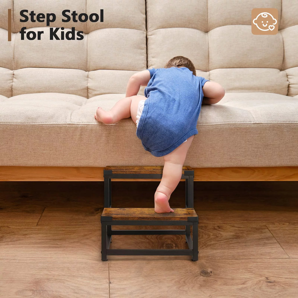 Heavy Duty 2 Step Wooden Stool B436075