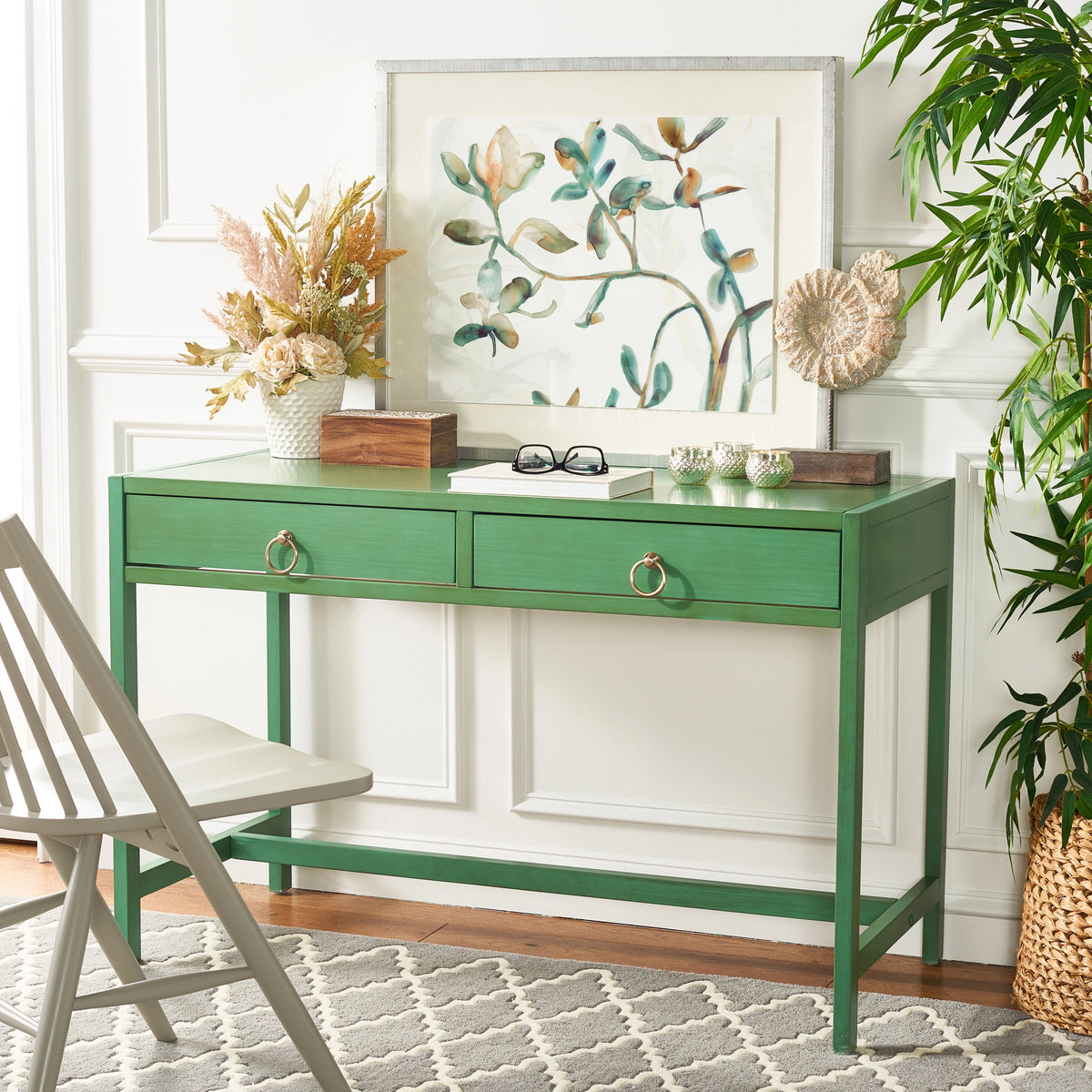 2 Drawer Wood Desk E8823