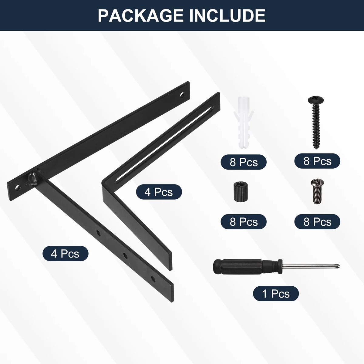 Adjustable Window Planter Box Brackets 4 PCS D151