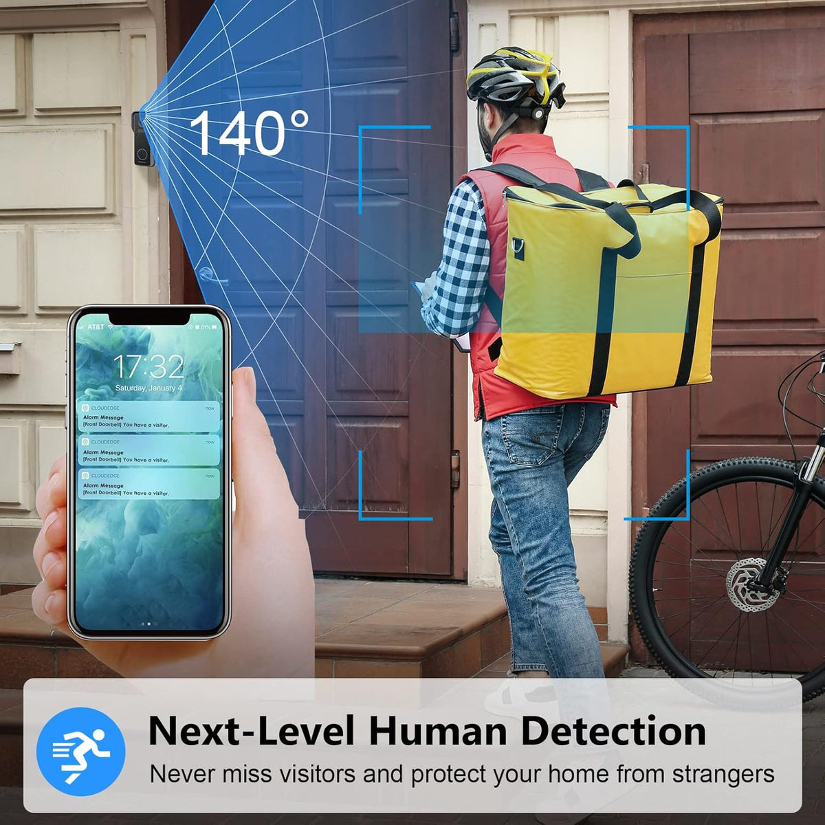 1080P HD Wireless Video Doorbell Camera with Night Vision M405